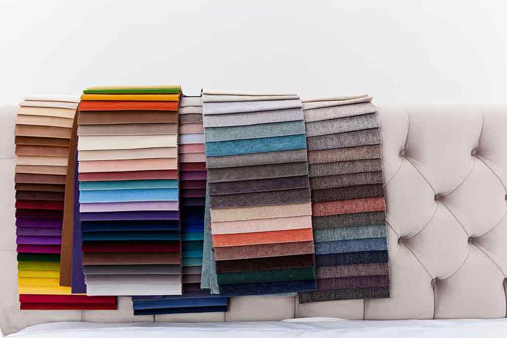 9 different upholstry fabrics furniture
