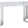 131 Silver Marble Dining Table For Room - 131 Dining Table Silver