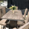 Dover Dining Set Brown - Dining Table w/extention