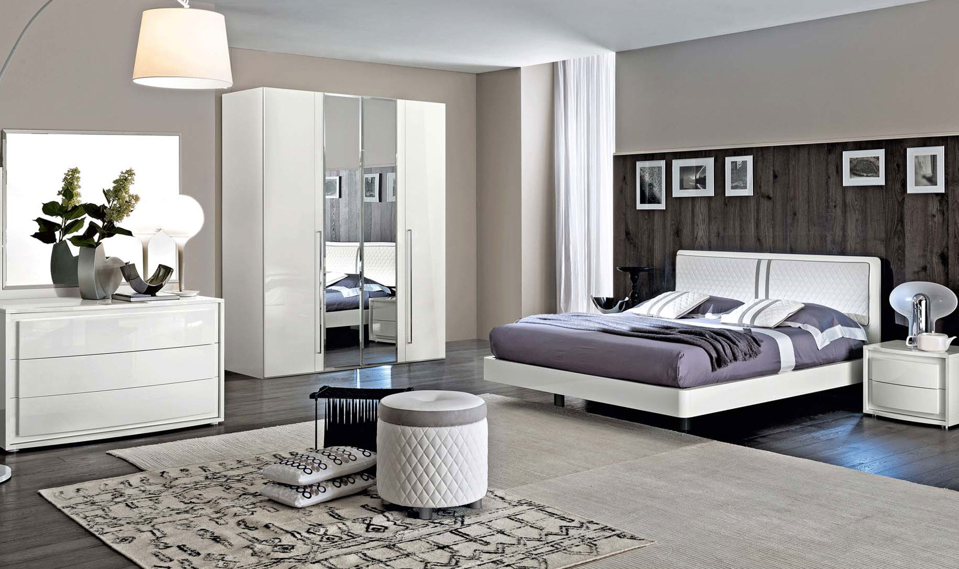 dama bianca contemporary italian bedroom set