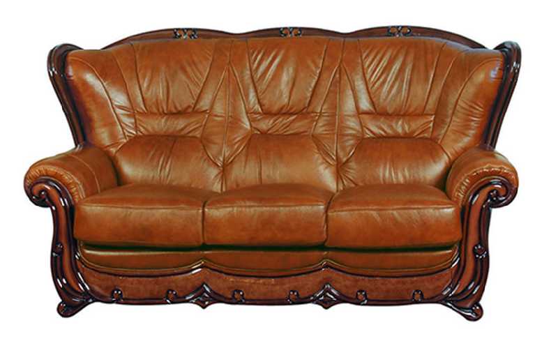 Genuine Italian Leather Sofa Es 100, 100 Genuine Leather Sofa