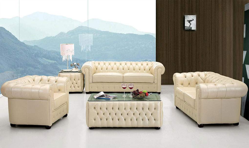 modern ivory sofa es 258 front 1