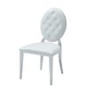 stylish white side chair 110 front 1