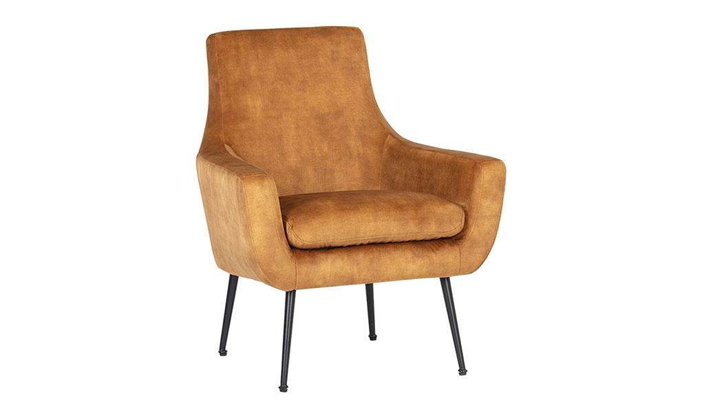 aletta lounge chair nono tapenade gold front 1