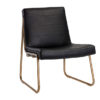 anton lounge chair vintage black front 1