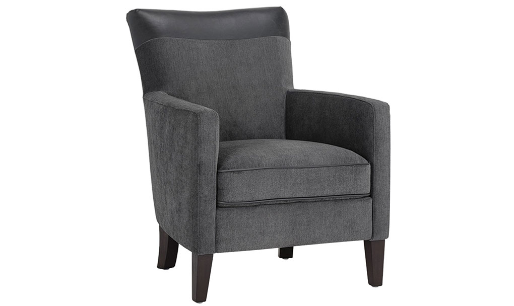 aston lounge chair polo club kohl grey coal black front 1