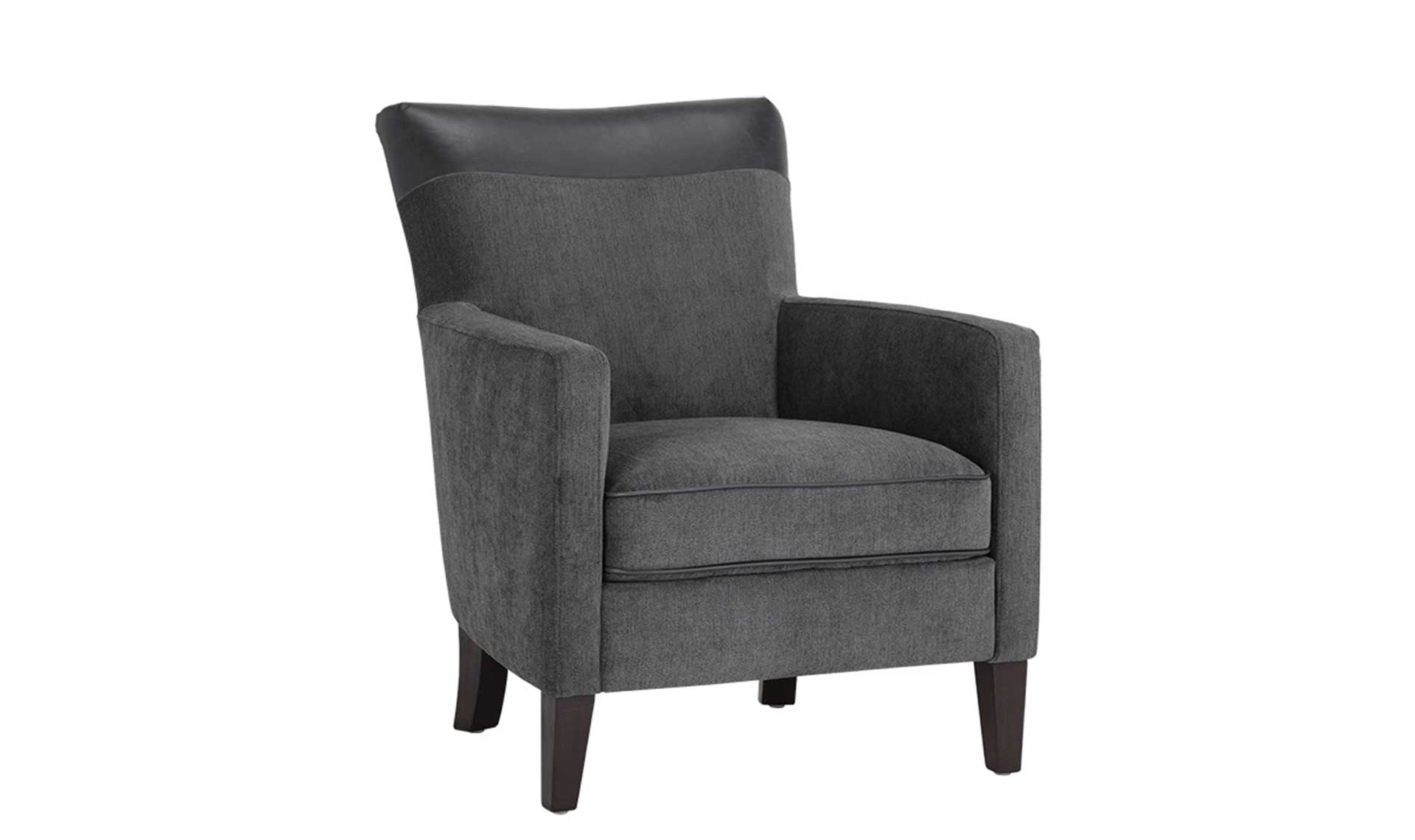 Aston Lounge Chair - Polo Club Kohl Grey / Coal Black