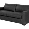 baylor sofa marseille black leather front 1