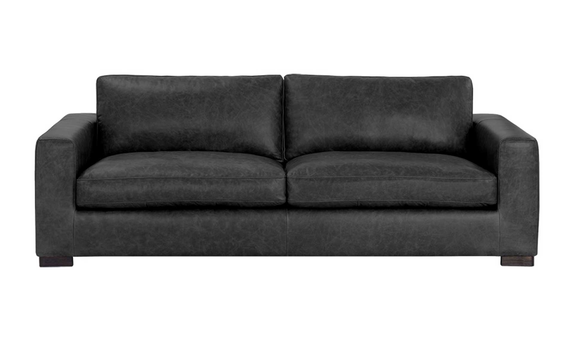 baylor sofa marseille black leather full 2