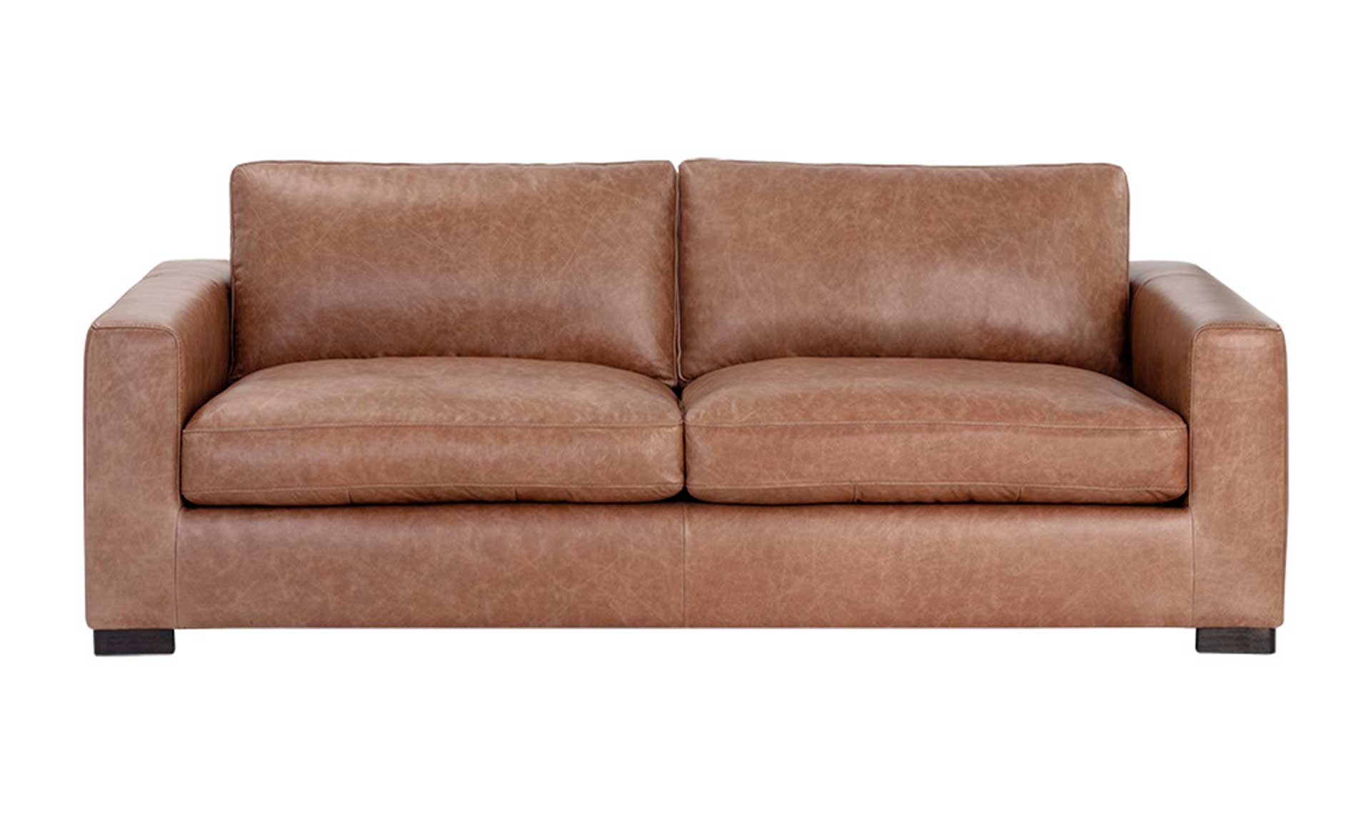 baylor sofa marseille camel leather full 2