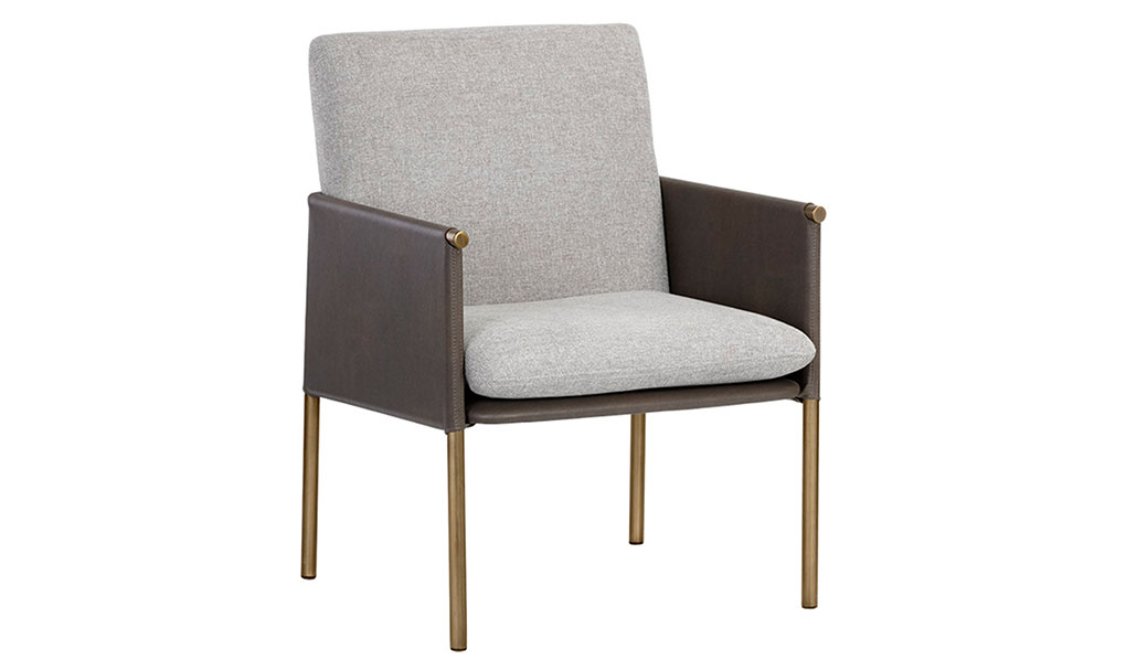 bellevue lounge chair belfast heather grey bravo ash front 1