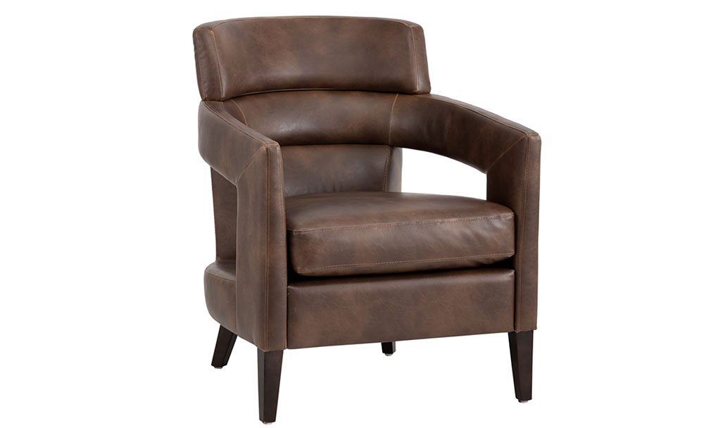 bradley armchair vintage black front 1