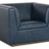 bradley armchair vintage blue front 1