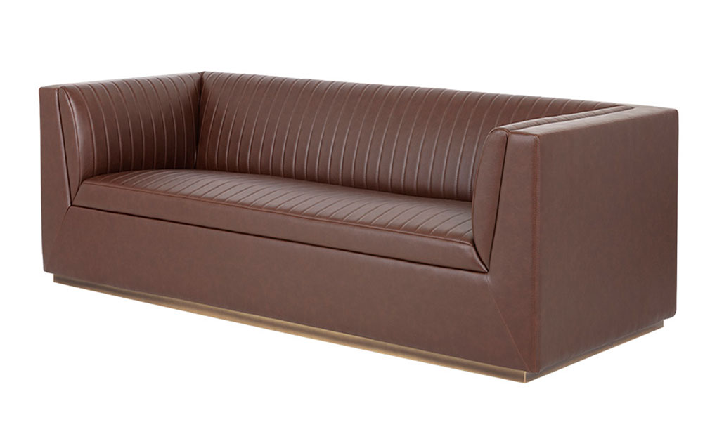 bradley sofa vintage cognac front 1