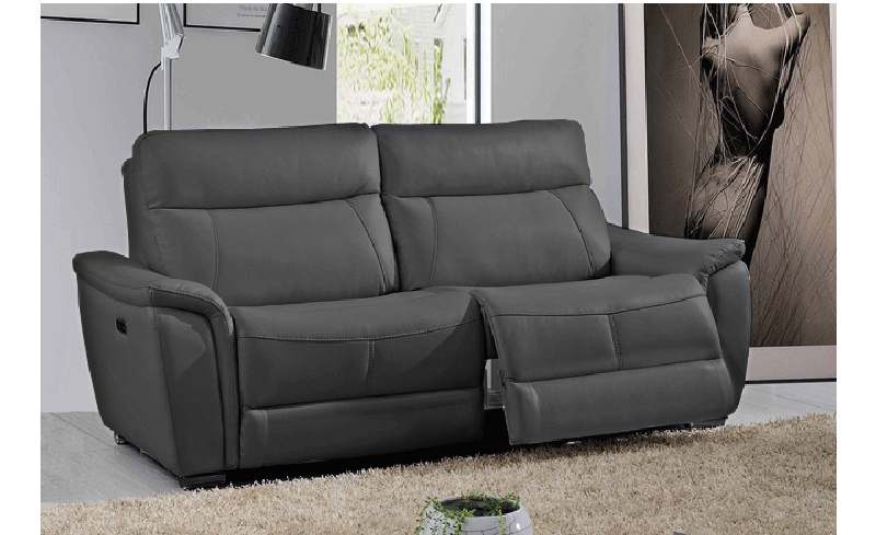 dark grey electric sofa recliner