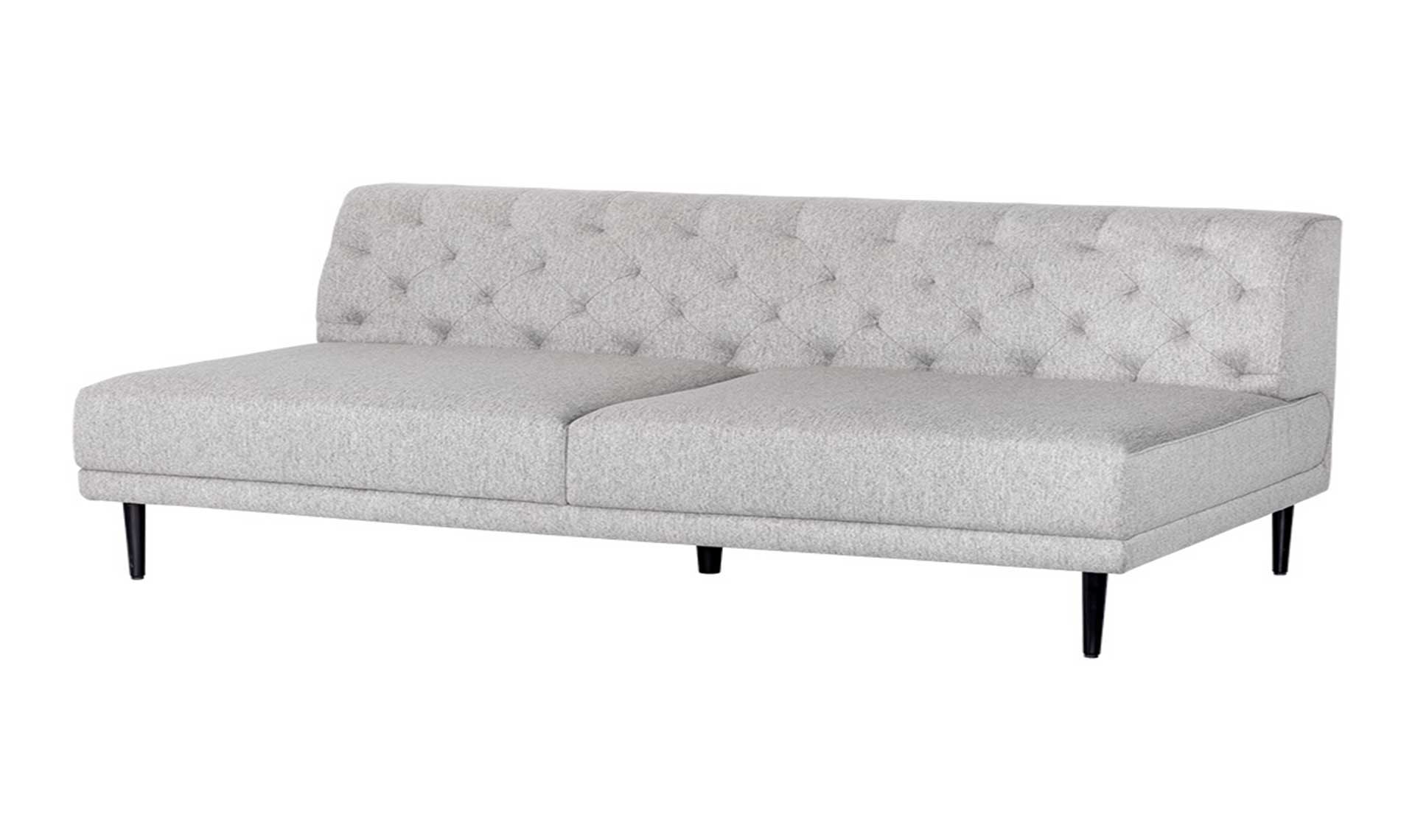 delmar armless sofa trounce aluminum full 1
