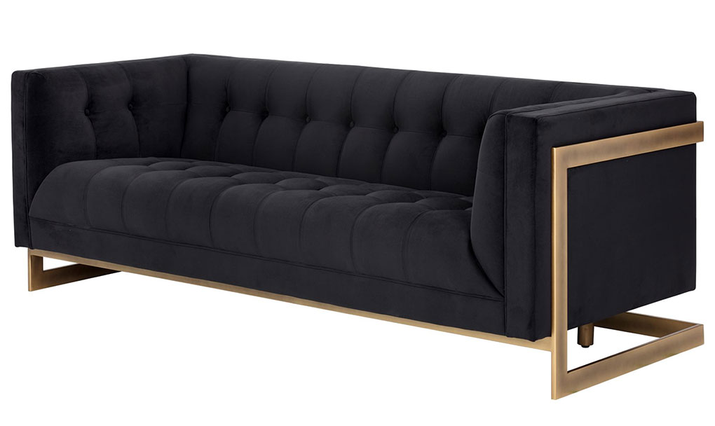 ekon sofa abbington black front 1