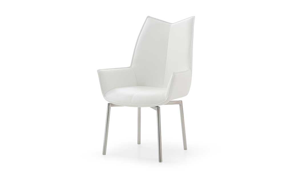 1218 dining chair white front 1