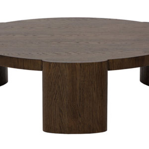 alouette coffee table dark brown front 1