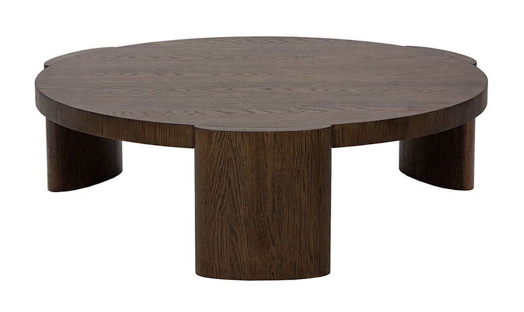 alouette coffee table dark brown front 1