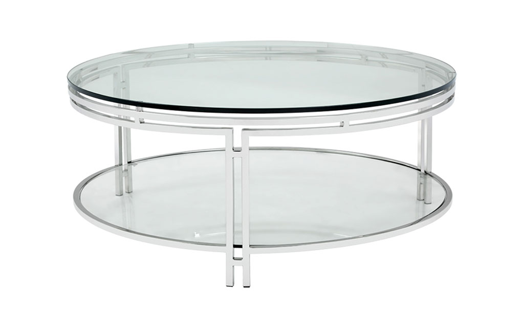 andros coffee table stainless steel front 1