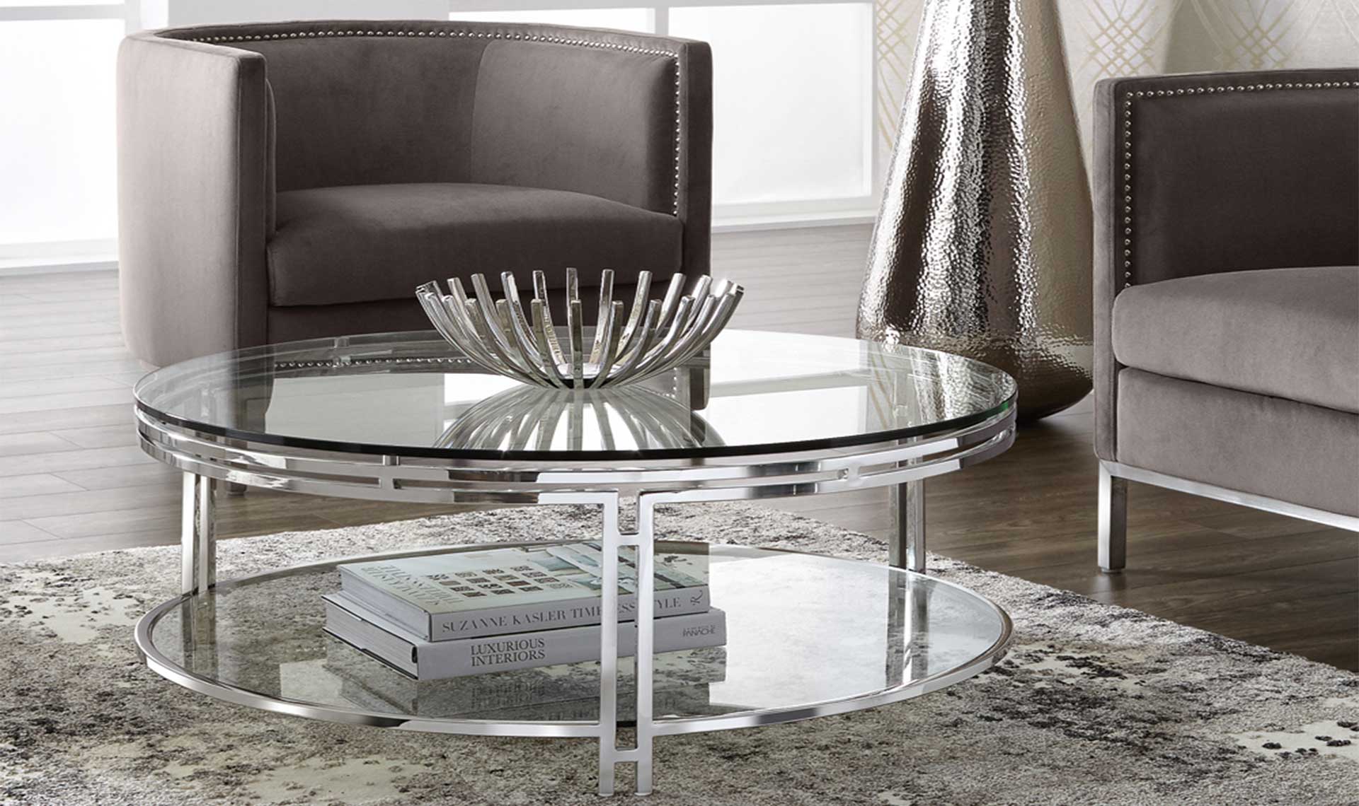 andros coffee table stainless steel full 3