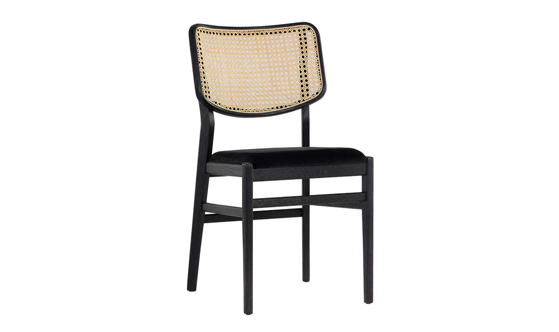 annex dining chair velvet black full 1