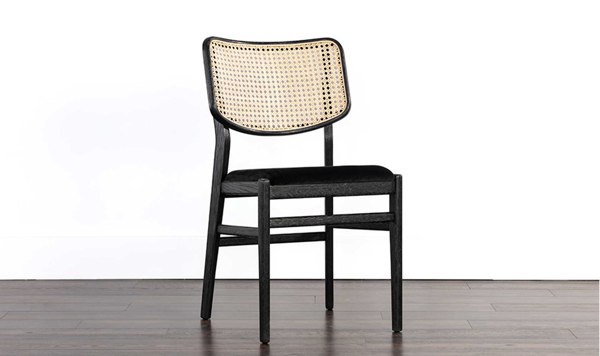 annex dining chair velvet black full 4