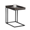 arden c shaped end table black charcoal grey 1