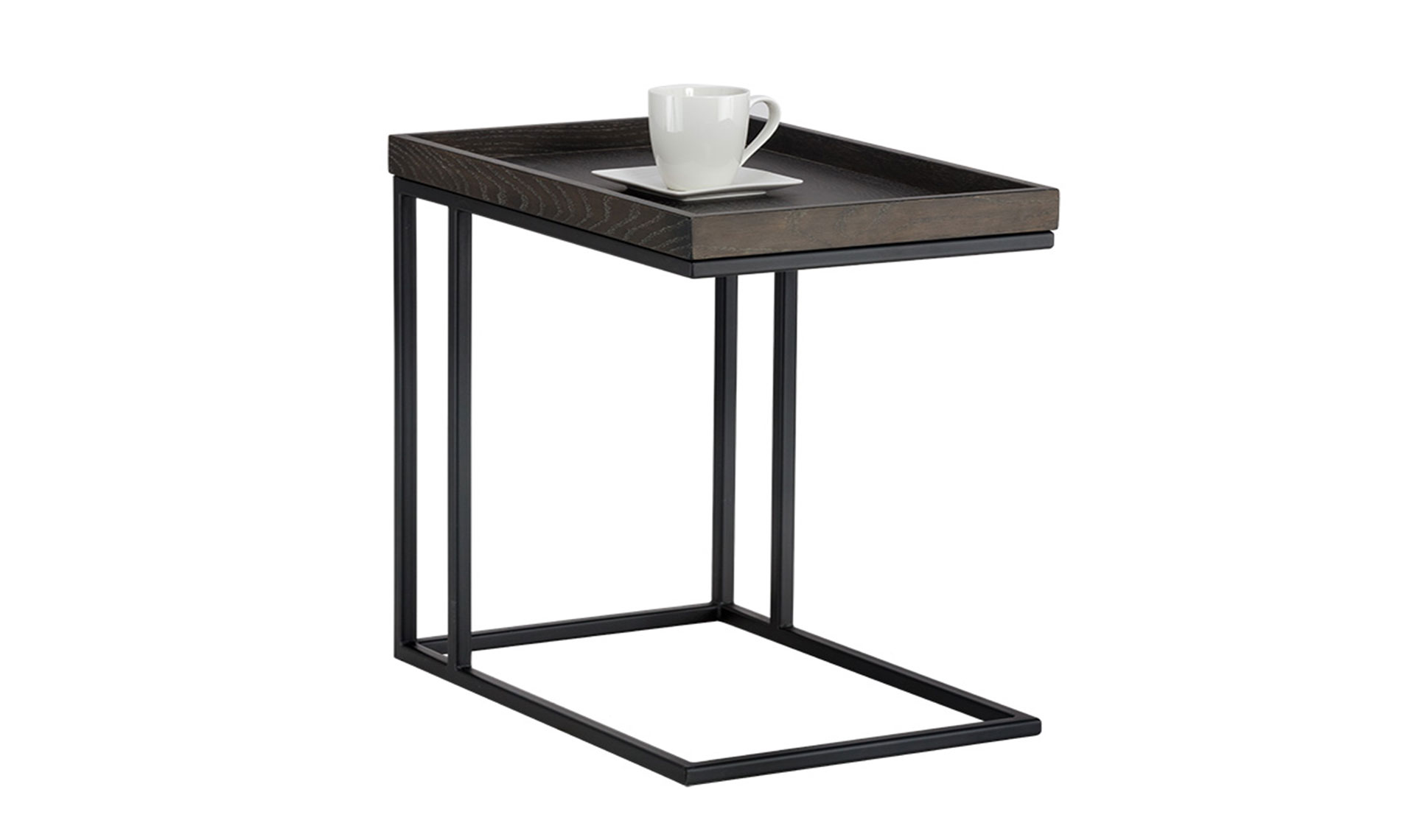 arden c shaped end table black charcoal grey full 1