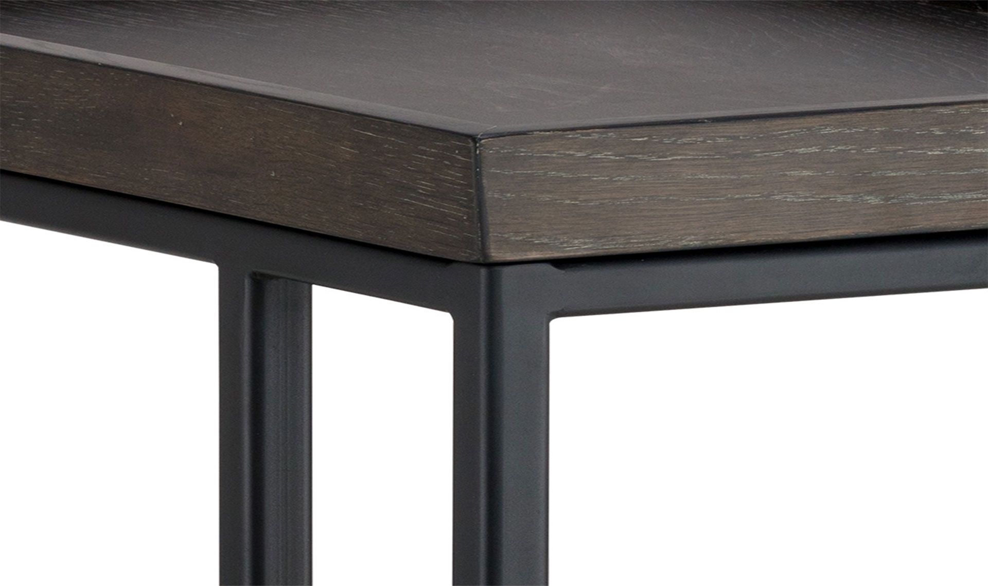 arden c shaped end table black charcoal grey full 4