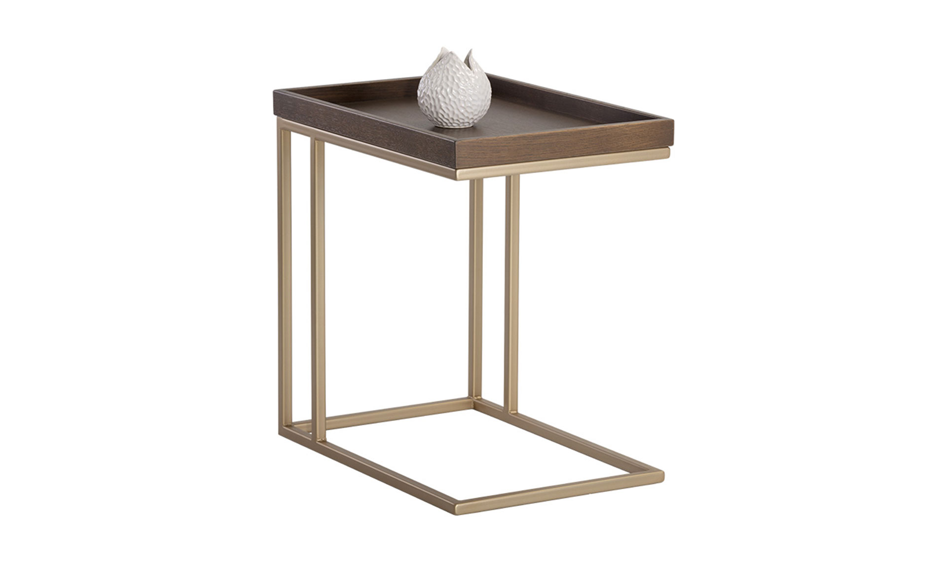 arden c shaped end table gold raw umber full 1