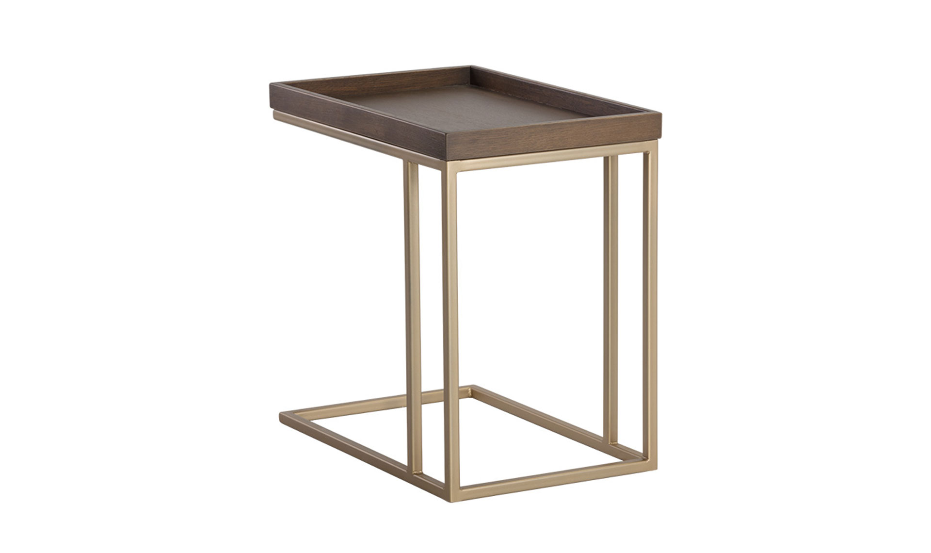 arden c shaped end table gold raw umber full 2