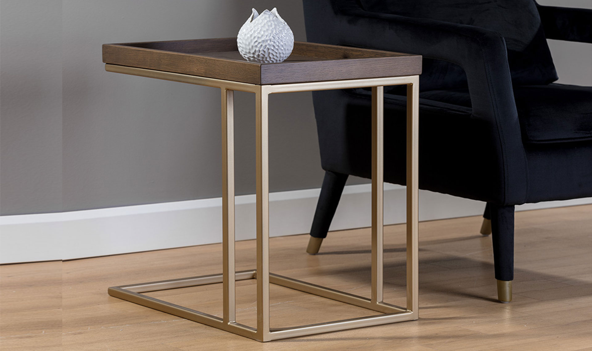 arden c shaped end table gold raw umber full 3