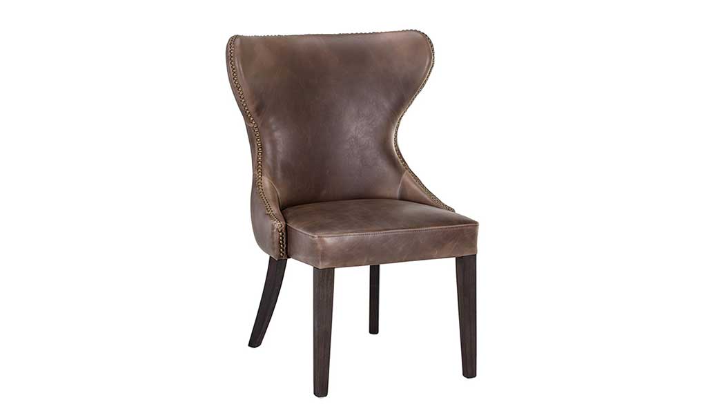 ariana dining chair havana dark brown front 1