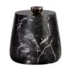 aries side table marble look black front 1