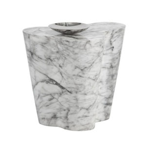 ava end table large marble look front 1