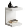 bachelor end table high gloss white front 1
