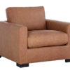 baylor armchair marseille camel leather front 1