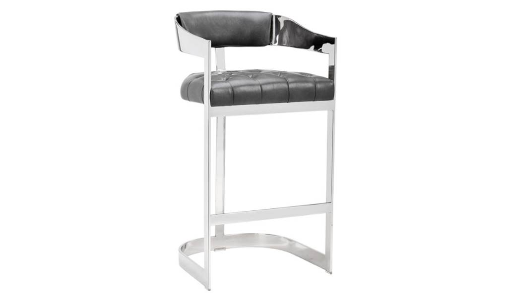 beaumont barstool stainless steel cantina magnetite front