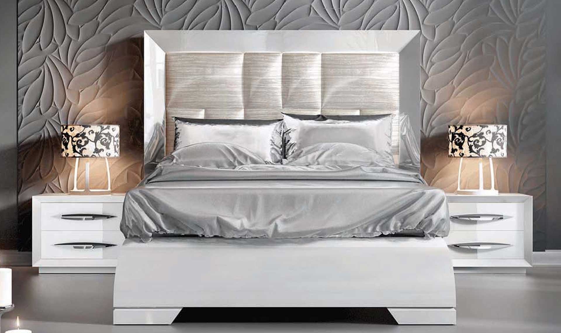 carmen bed white high gloss full 1