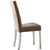 dama bianca side chair in eco leather front