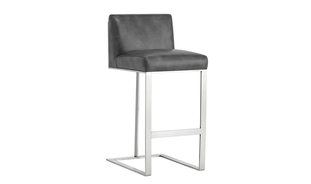dean barstool stainless steel cantina magnetite