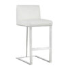 dean barstool stainless steel cantina white