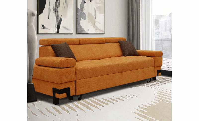 garda orange sofa bed