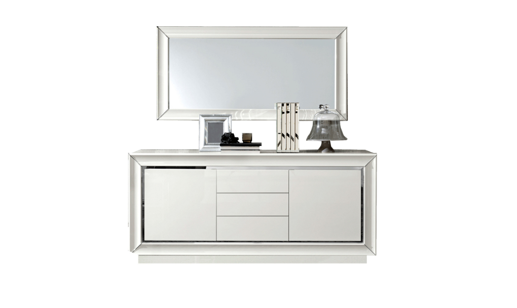 dama bianca buffet mirror front