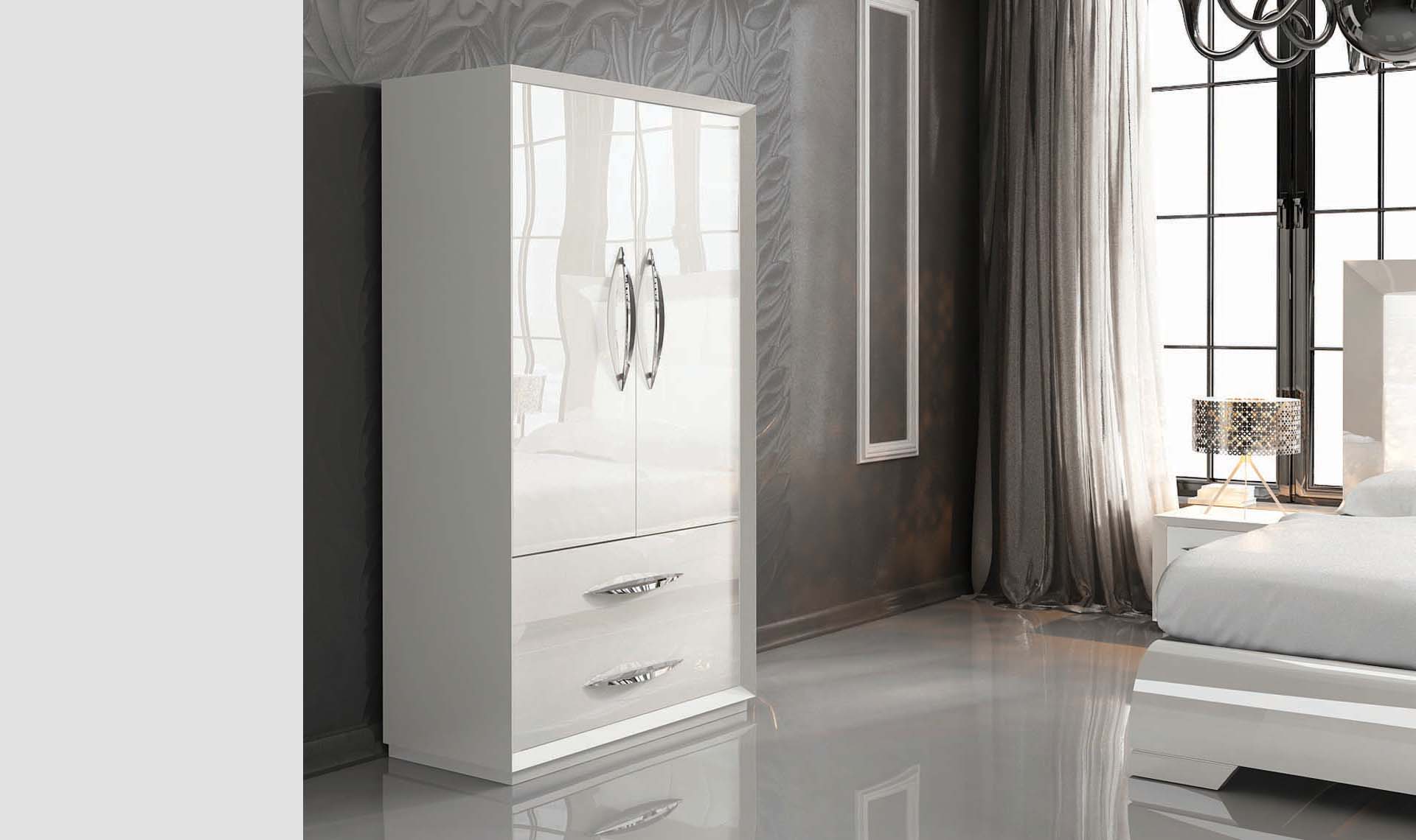carmen bedroom set white 2door wardrobe 