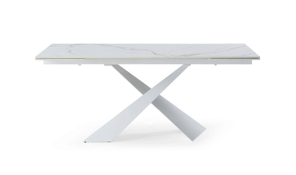 9113 dining table white ext
