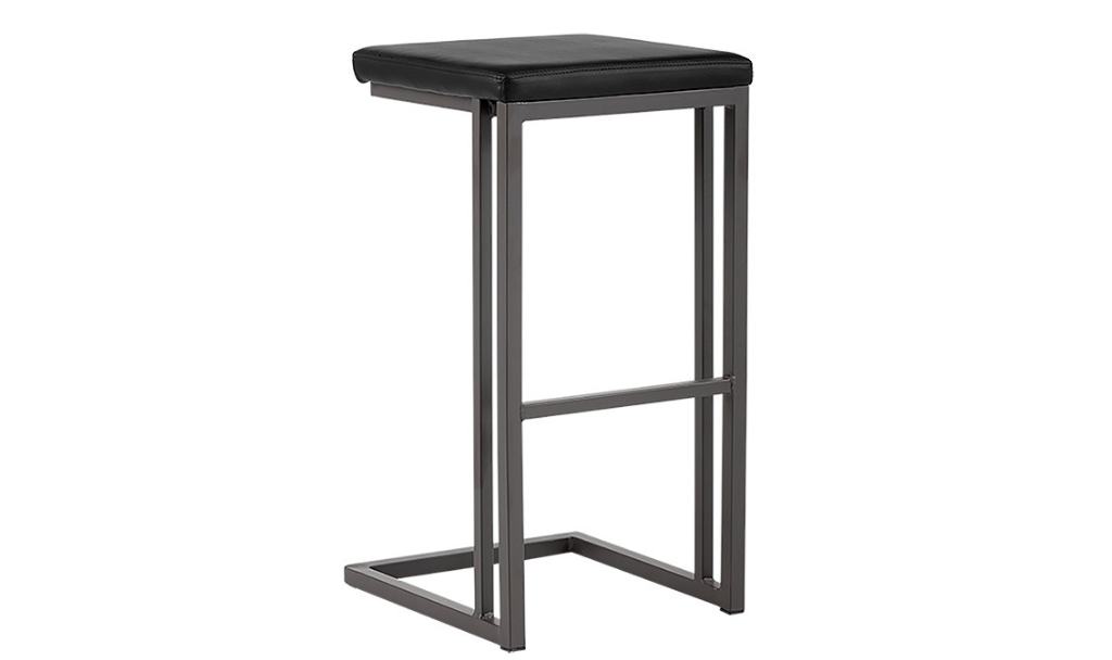 boone barstool–grey–onyx front