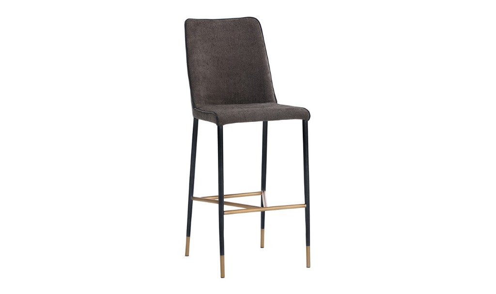 klaus barstool black sparrow grey napa black front